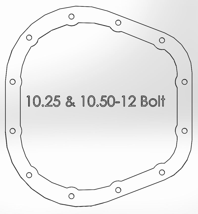 aFe Differential Cover Ford F Super Duty All 1993-1997 46-70022 Technical Drawing
