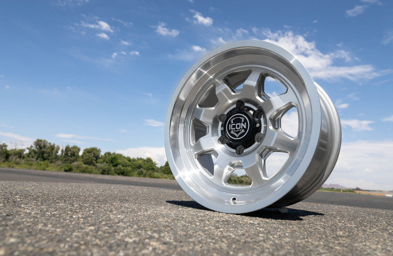 ICON Nuevo 17x8.5 / 6x135 / 6mm Offset 5in BS - Silver Machined 8117856350SM 8117856350SM Photo - lifestyle view