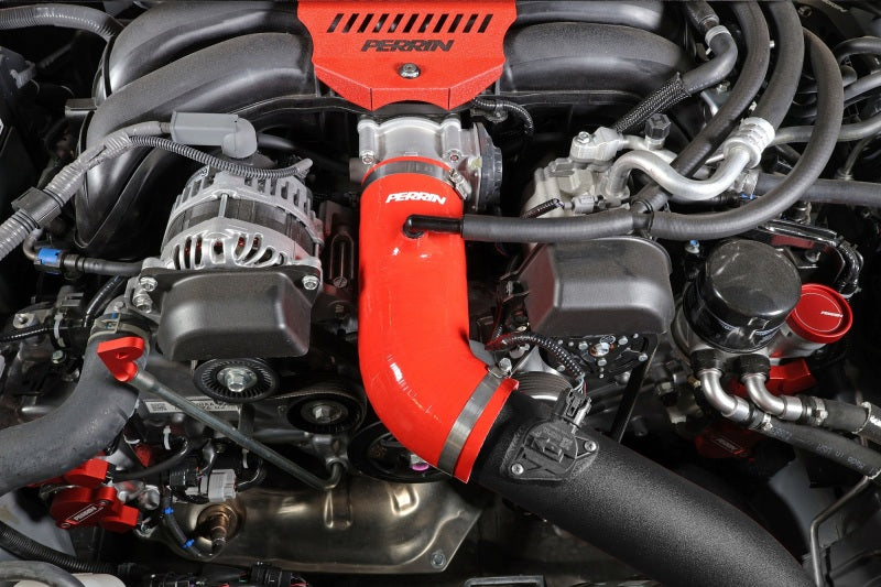 Perrin Performance Perrin 22-23 Subaru BRZ/Toyota GR86 Silicone Inlet Hose (3in. ID / SS Wire) - Red PSP-INT-432RD PSP-INT-432RD User 1