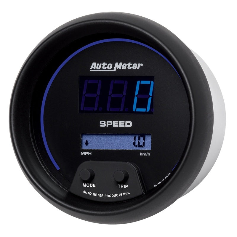Autometer Gauge, Speedo, 3 3/8", 260mph / 260 km/h, Elec. Program., Digital 6988 User 2