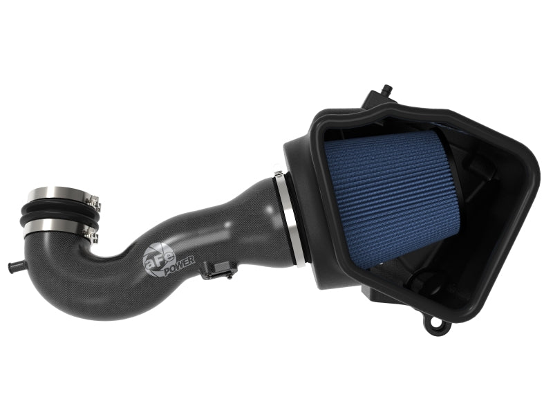 aFe 19-20 GM Trucks 5.3L/6.2L Track Series Carbon Fiber Cold Air Intake System With Pro 5R Filters 57-10015R 57-10015R Photo - Unmounted