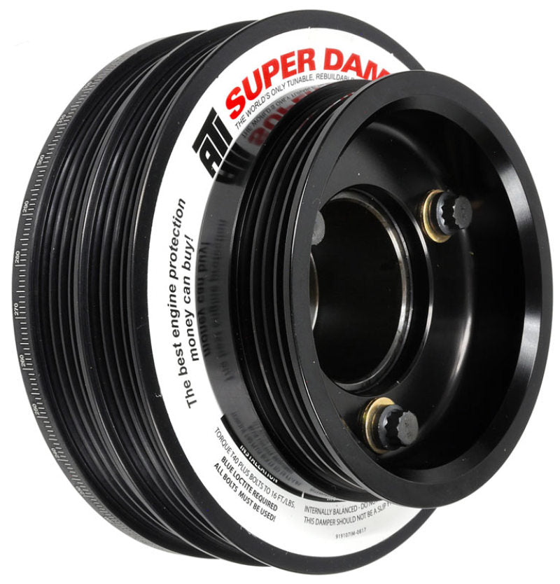 ATI Damper - 5.67in - Alum - (2) 4 Grv - Nissan RB26 - R32 Only - 1Pc - w/Power Steering Pulley ATI918599 ATI918599 Photo - Primary