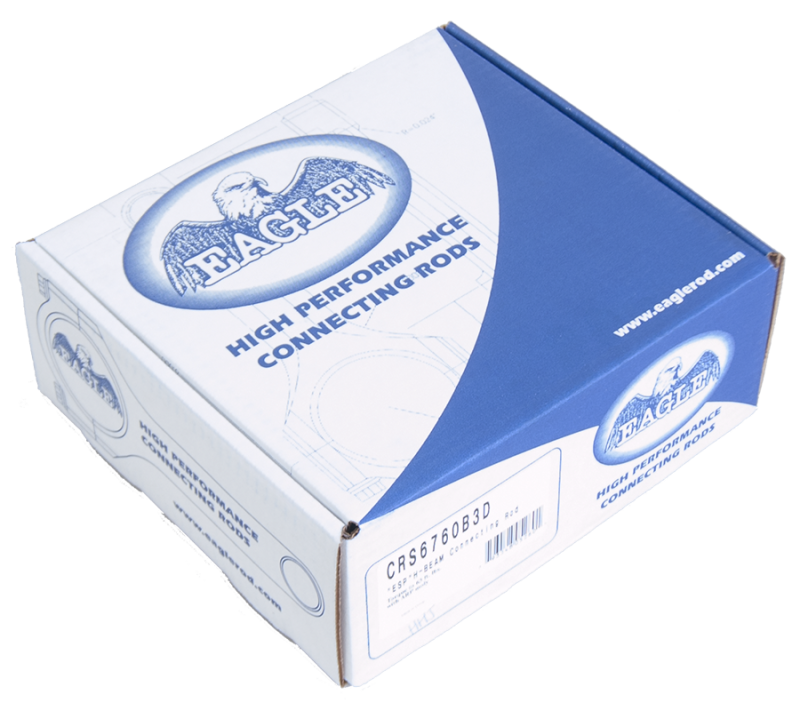 Eagle 66-78 Chrysler / Plymouth Mobar Big Block RB Connecting Rods (Set of 8) - 6.760in Rod Length CRS6760B3D CRS6760B3D Photo - in package