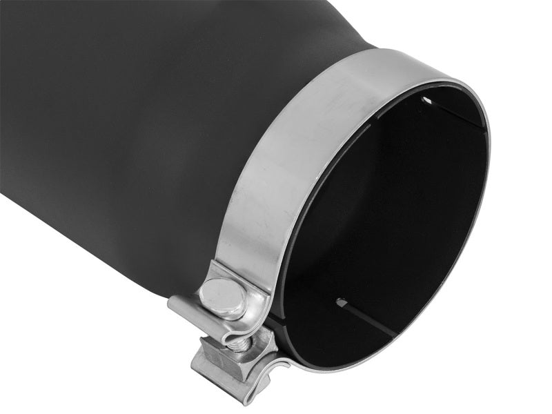 aFe MACH Force-Xp 3in 409 Stainless Steel Exhaust Tip Black - 5 in x 6Out 49T50601-B15 Photo - Unmounted