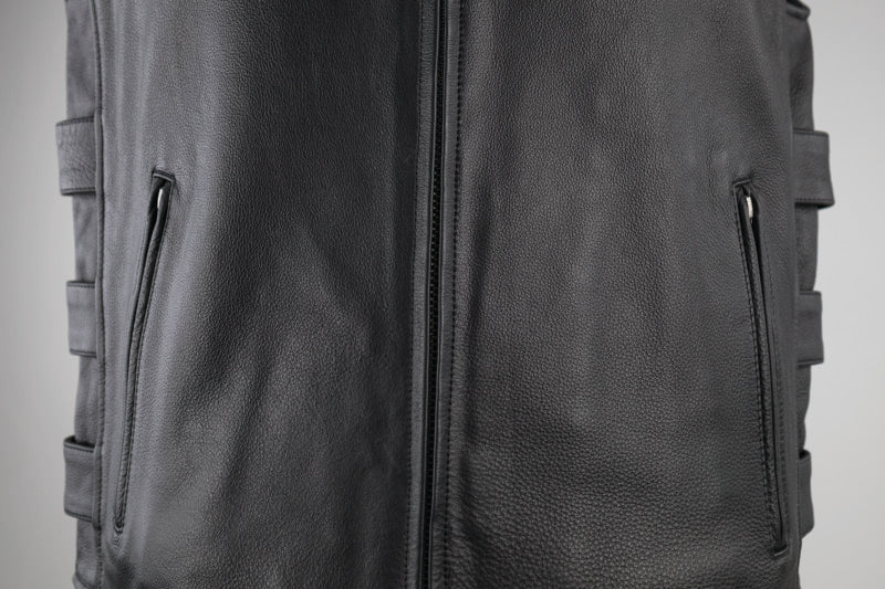 Kuryakyn Leather By River Road Plains Leather Vest Black - Small 094405 094405 User 3