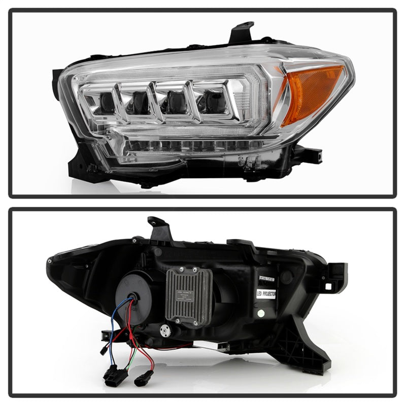 Spyder 16-20 Toyota Tacoma Halogen Model Only High-Power LED Headlights - Chrome PRO-YD-TT16HALAP-C 5088369 5088369 Photo - Unmounted