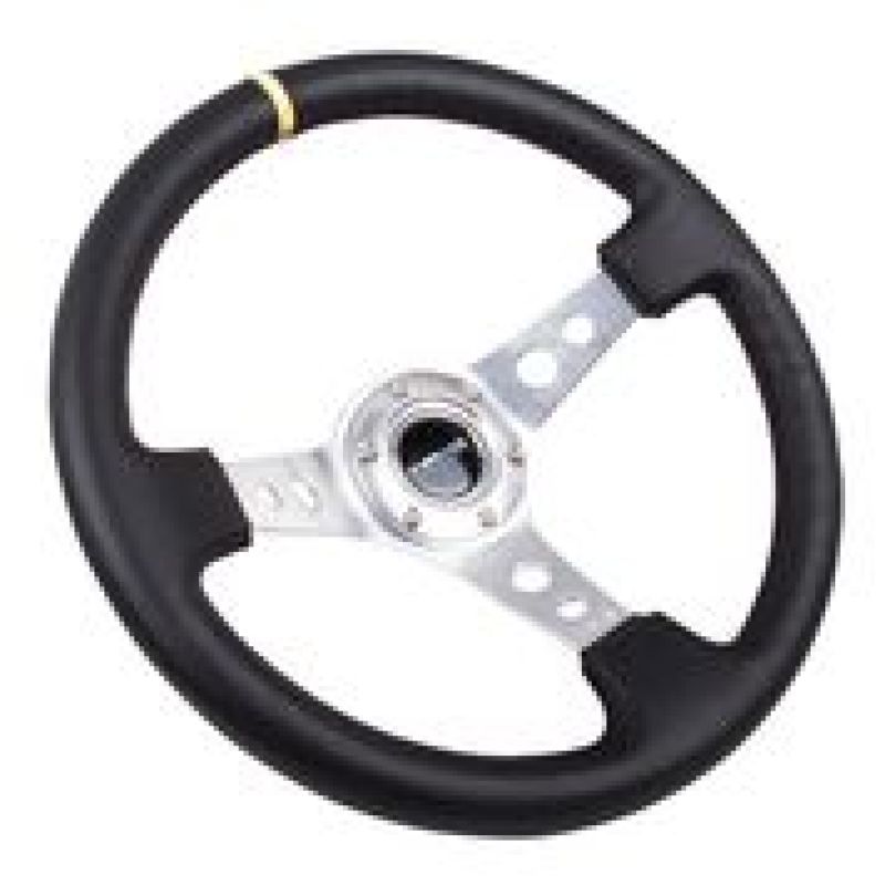 NRG Reinforced Steering Wheel - 350mm Sport Steering Wheel (3" Deep) - SIL RST-006SL-Y User 1