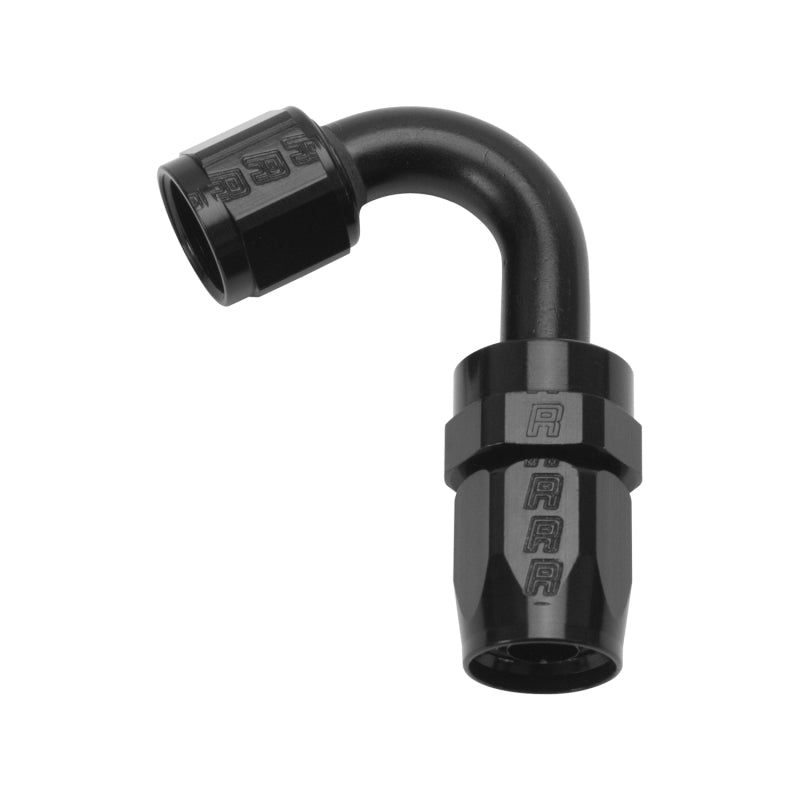 Russell -8 AN Full Flow 120° Tight Radius Hose Ends - Black 613415 Photo - Primary