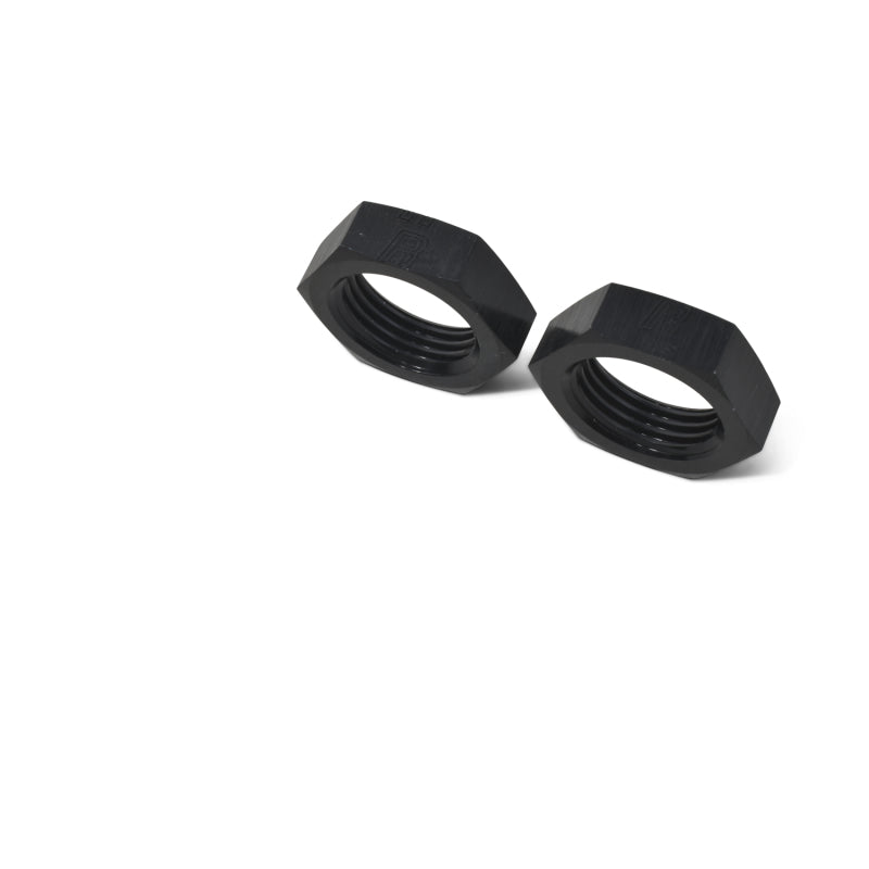 Russell -8 AN Bulkhead Nuts (Black Finish) 661903 Photo - out of package