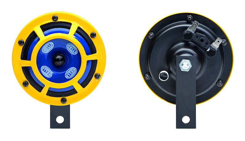 Hella Sharptone Horn Kit 12V 415/350Hz Yellow (3BB922000731 = H31000001) H31000001 Photo - Close Up