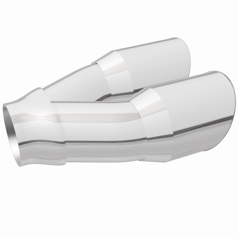 Magnaflow Double Wall 3in Dual Round Polished Tip 2.25in Inlet 35226 35226 360 Degree Image Set