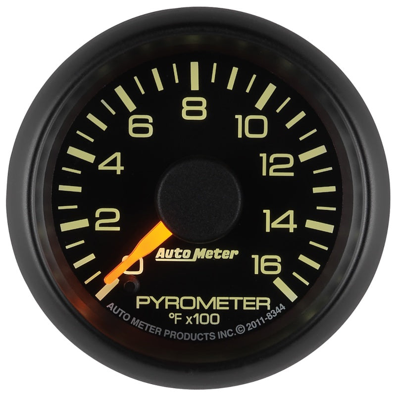Autometer Gauge, Pyrometer (Egt), 2 1/16", 1600 Deg. F, Stepper Motor, Gm Factor 8344 User 4