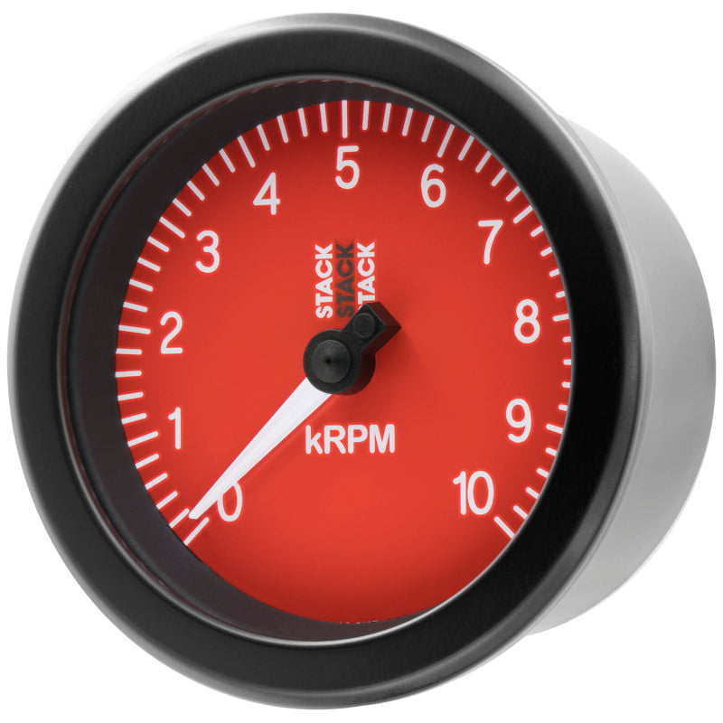 Autometer Stack Sport 88mm 0-10K RPM Tachometer - Red ST100-010R ST100-010R User 3