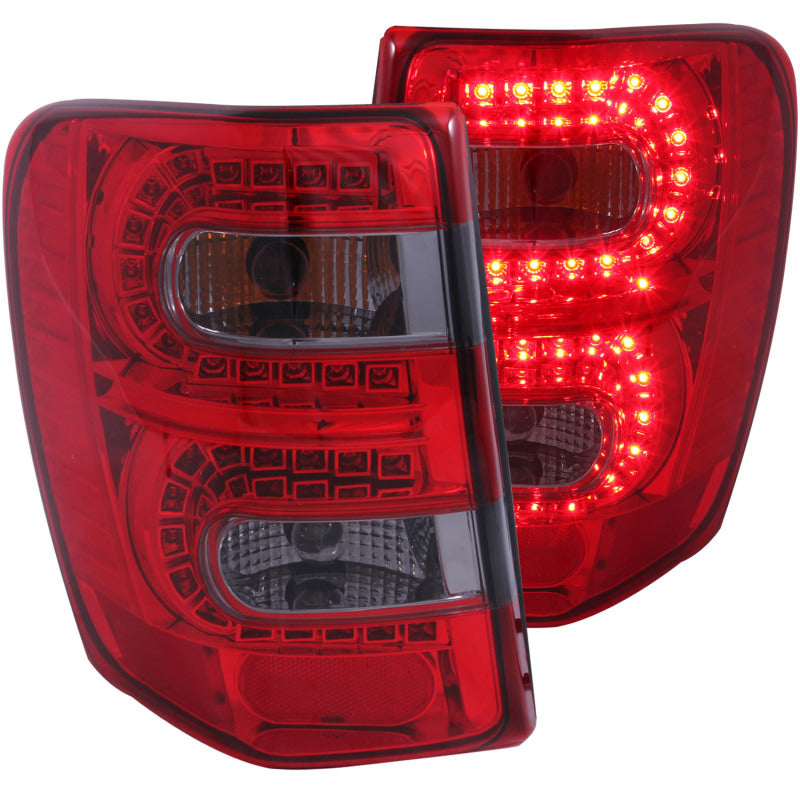 Anzo 1999-2004 Jeep Grand Cherokee LED Taillights Red/Smoke 311180 Photo - Primary