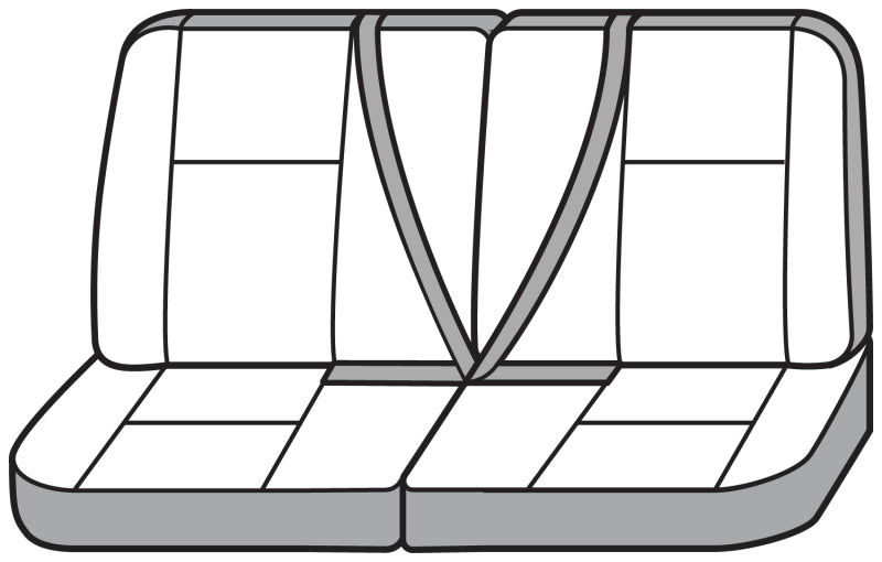 Covercraft 10-24 Chevrolet Express/GMC Polycotton SeatSaver Custom Second Row Seat Covers - Charcoal SS8529PCCH SS8529PCCH Photo - out of package