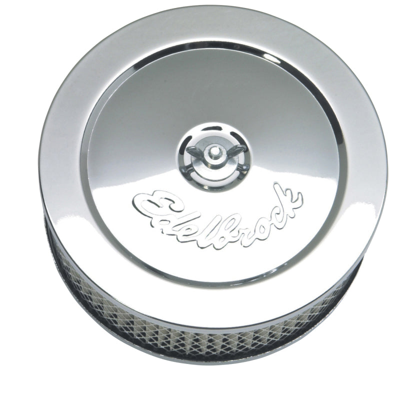 Edelbrock Air Cleaner, Pro-Flo Series, Round, Steel Top, Paper Element, 6" Dia. 1209 Photo - Primary