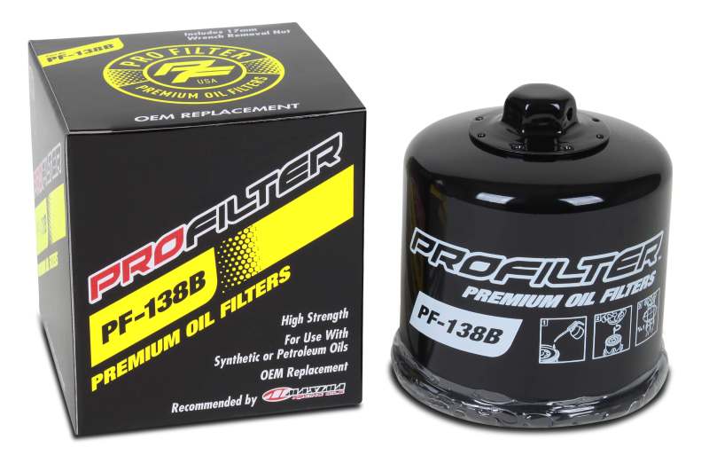 ProFilter Aprilia/Arctic Cat/Kawasaki/Suzuki Spin-On/Black/Various Performance Oil Filter PF-138B PF-138B User 1