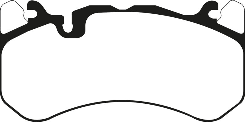 EBC 13-14 Audi RS7 4.0TT (w/Cast Iron Rotors & Trapezoid Weights) Yellowstuff Front Brake Pads DP42081R DP42081R Photo - Primary