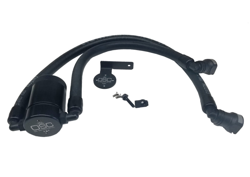 J&L 11-17 Ford F-150 5.0L / 11-14 Ford F-150 6.2L Driver Side Oil Separator 3.0- Black Anodized 3016D-B 3016D-B Photo - Primary