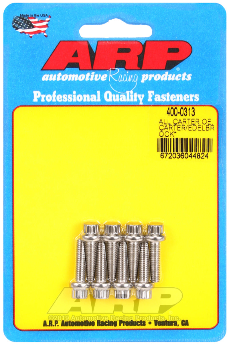ARP All Carter OE/Carter/Edelbrock (Performer & Thunder Series) carburetor 400-0313 Photo - Primary