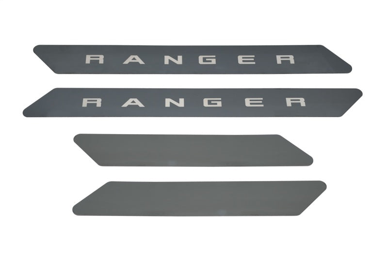 Putco 19-20 Ford Ranger SuperCrew - w/ RANGER Etching (4pcs) Black Platinum Door Sills 95143BPFD 95143BPFD Photo - Primary