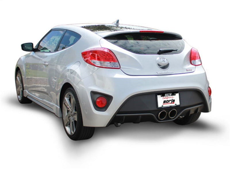 Borla 13-15 Hyundai Veloster Turbo 1.6L AT/MT FWD 2dr Dual Center Rear Exit Cat-Back Exhaust 140506 140506 Photo - Close Up