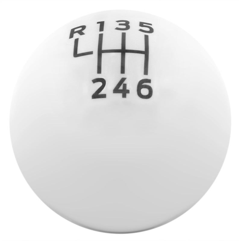 Ford Racing 15-19 Ford Mustang EcoBoost / GT w/ 6-Speed Manual Transmission Bullitt White Shift Knob M-7213-M8B M-7213-M8B Photo - Primary