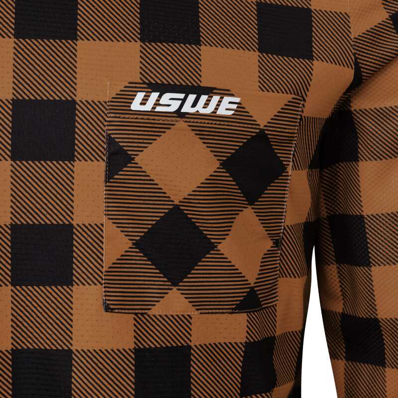 USWE Flannel Long Sleeve Lightweight Off-Road Jersey Bronze - XS w80951061042103 w80951061042103 User 1