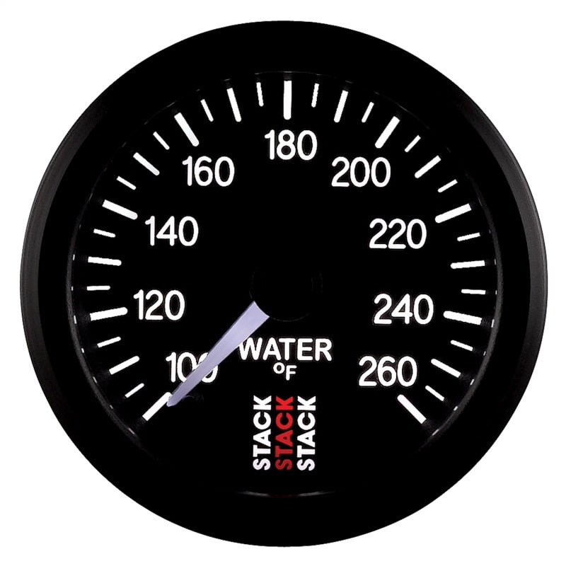 Autometer Stack 52mm 100-260 Deg F 1/8in NPTF Male Pro Stepper Motor Water Temp Gauge - Black ST3308 ST3308 User 4