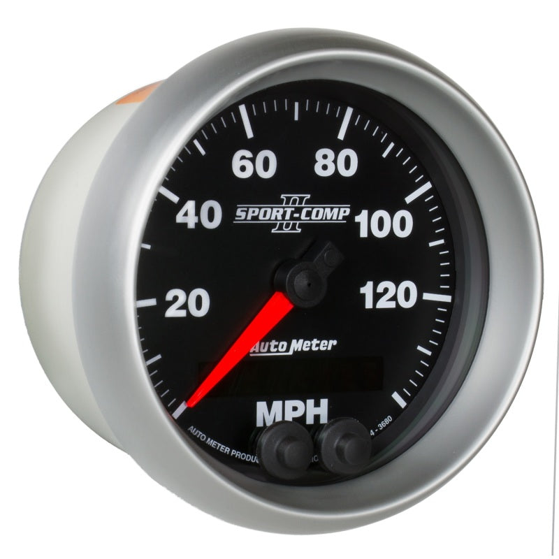 Autometer Gauge, Speedometer, 3 3/8", 140 Mph, Gps, Sport-Comp II 3680 User 5