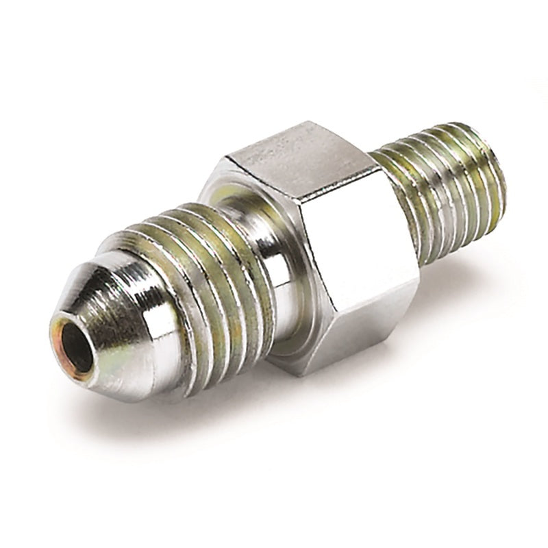 Autometer Fitting, Adapter, -4AN Male To 1/16" Npt Male, For Ford Fuel Rail 3275 Photo - Primary