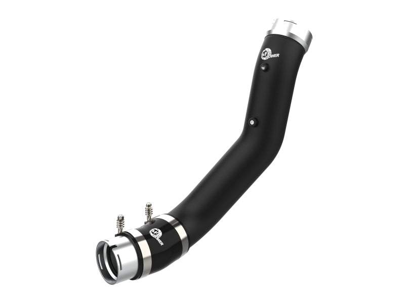 aFe 20-23 GM Diesel Trucks V8 6.6L L5P BladeRunner 3.5in Aluminum Cold Charge Pipe - Black 46-20449-B 46-20449-B Photo - Primary