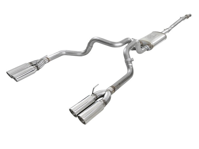 aFe Vulcan Series 3in 304SS Exhaust Cat-Back Exh w/ Pol Tips 2019 GM Silverado / Sierra 1500 V8-5.3L 49-34105-P 49-34105-P Photo - Primary