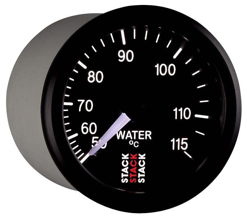 Autometer Stack Instruments 52mm 50-115 Celsius 3/8 BSPT (M) Mechanical Water Temp Gauge - Black ST3107 ST3107 User 6