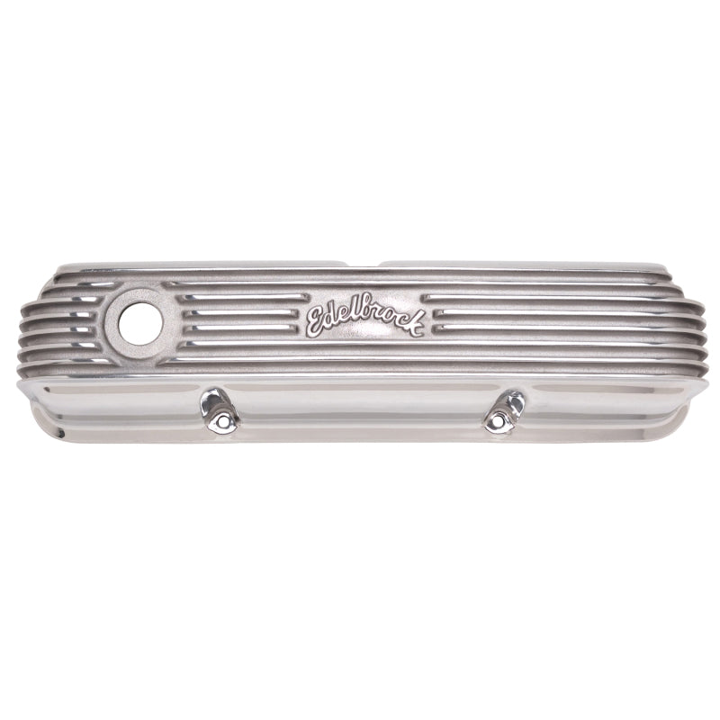Edelbrock Valve Cover, Classic Series, Ford, 1958-1976 FE V8, Polshed 4162 Photo - Primary