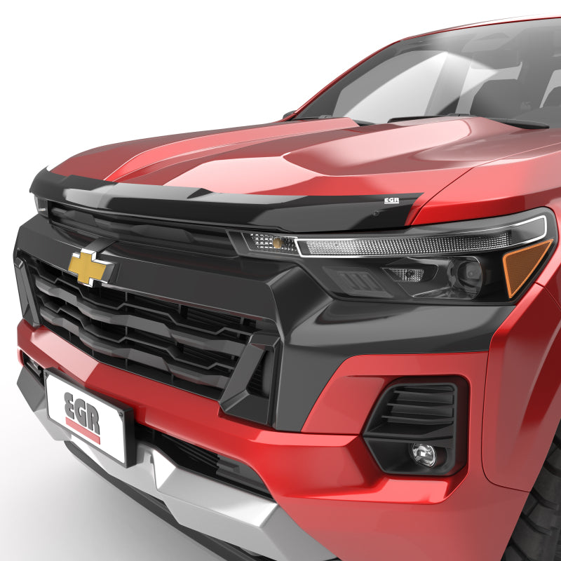 EGR 16-24 Nissan Titan XD Superguard Hood Guard - Dark Smoke 309591 309591 Photo - Close Up