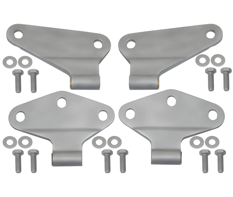 Kentrol 07-18 Jeep Wrangler JK Body Door Hinge Set 4 Pieces 2 Door Bare Grey 40580 40580 Photo - Primary