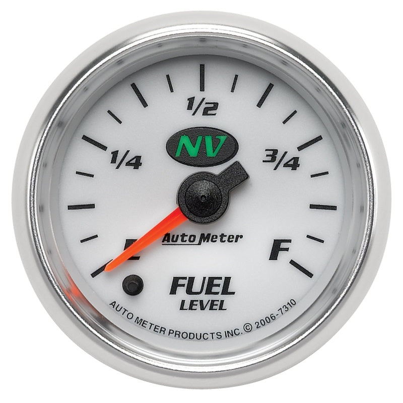AutoMeter Gauge Fuel Level 2-1/16in. 0-280 Ohm Programmable NV 7310 7310 Photo - Primary
