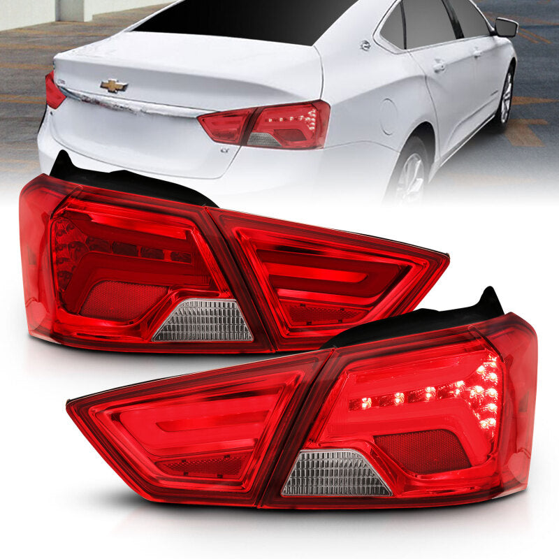 Anzo Chevy Impala 14-18 L.E.D Taillight Red/Clear 321346 Photo - lifestyle view
