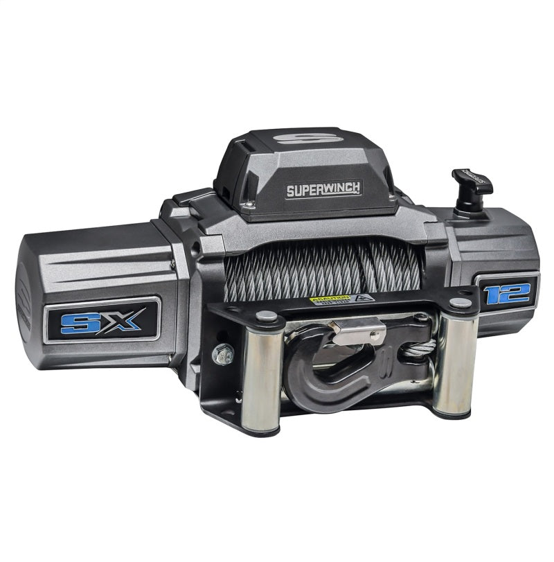 Superwinch 12000 LBS 12 VDC 3/8in x 85ft Wire Rope SX 12000 Winch - Graphite 1712200 1712200 Photo - Unmounted