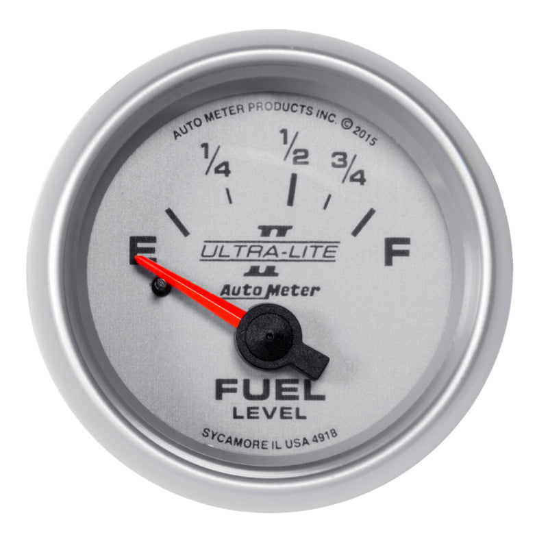 Autometer Ultra-Lite II Gauge Fuel Level 2 1/16in 16e To 158f Elec Ultra-Lite II 4918 4918 Photo - Primary