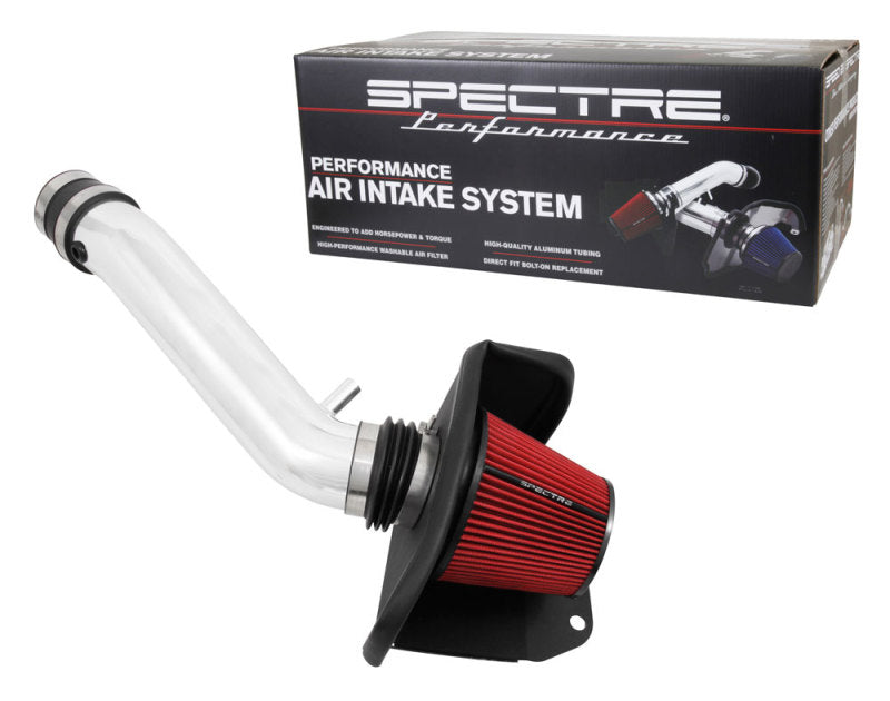 Spectre 16-18 Jeep Grand Cherokee V6-3.6L F/I Air Intake Kit - Polished w/Red Filter 9071 9071 Photo - out of package