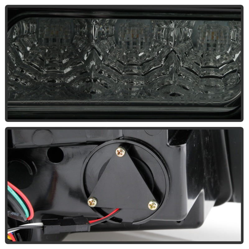 Spyder 10-12 Ford Mustang Light Bar Seq Turn Signal LED Tail Lights - Smoke ALT-YD-FM10-LED-SM 5085115 5085115 Photo - Unmounted