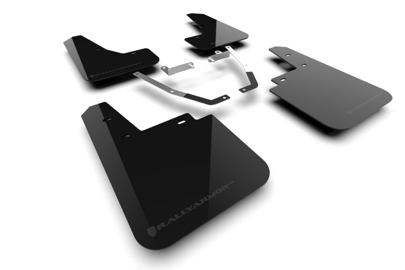 Rally Armor - 2024 Subaru Crosstrek (Wilderness Only) Black UR Mud Flap W/Grey Logo-No Drilling Req MF116-UR-BLK-GRY MF116-UR-BLK-GRY Photo - Primary