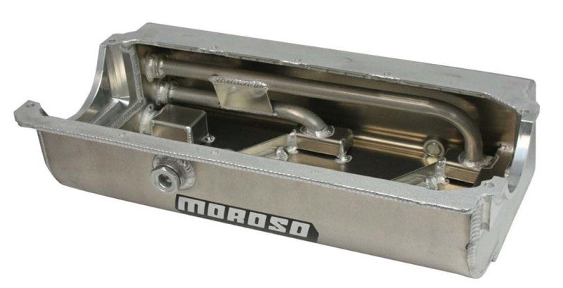 Moroso Pre-85 Chevrolet Small Block (w/Three Pick Ups) Sprint Car Dry Sump 6.5in Aluminum Oil Pan 21553 21553 User 1