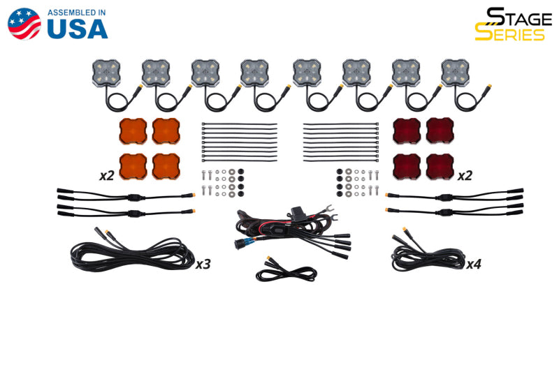 Diode Dynamics Stage Series RGBW LED Rock Light Kit (8-pack) DD7744C DD7744C User 8