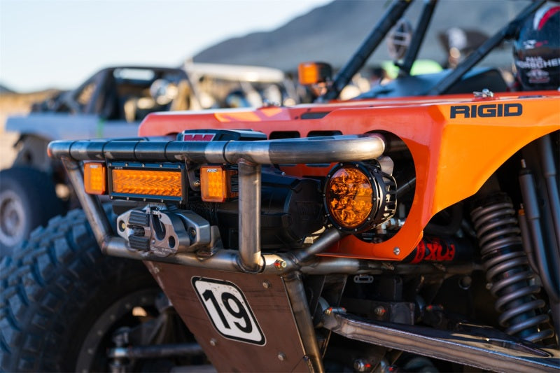 Rigid Industries 360-Series 6in SAE Fog w/ Amber PRO Lens - White (Pair) 36210 36210 Photo - Mounted