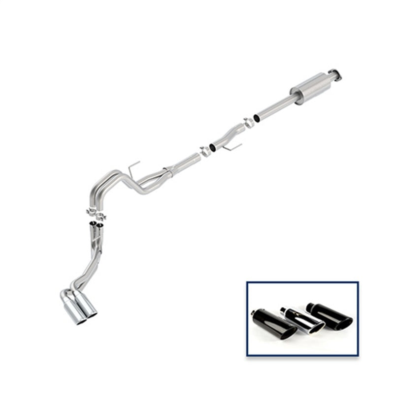 Ford Racing 15-18 F-150 5.0L Cat-Back Extreme Exhaust System Side Exit w/ Chrome Tips M-5200-F1550RECA M-5200-F1550RECA Photo - Unmounted
