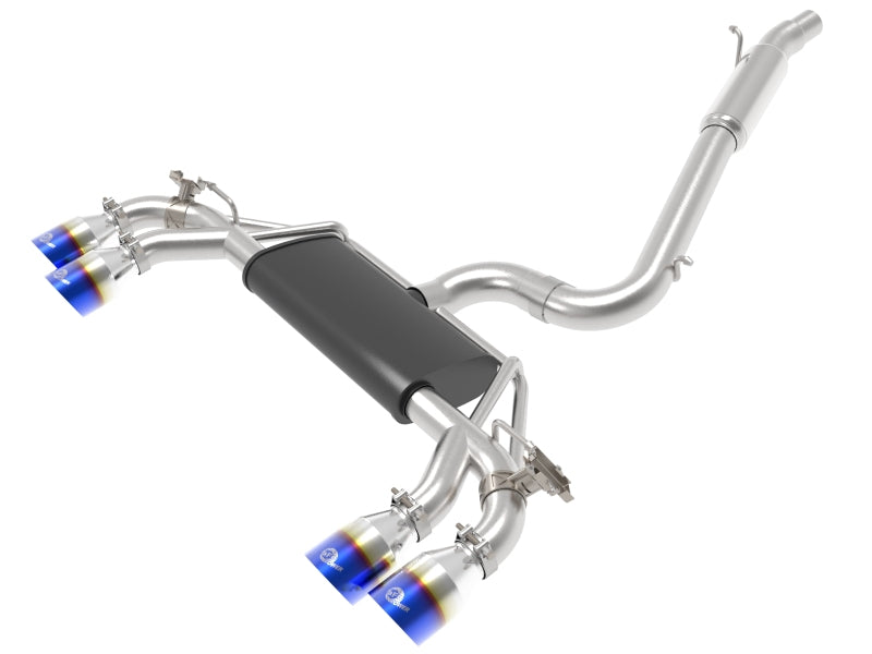 afe POWER MACH Force-Xp 15-19 Volkswagen Golf R L4-2.0L(T) 304 SS Cat-Back Exhaust System Blue Tips 49-36430-L 49-36430-L Photo - Primary