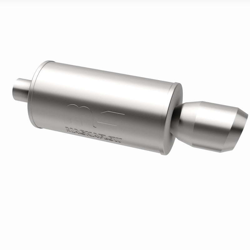 MagnaFlow 7" Round Center/Center Performance Muffler With Tip 14836 360 Degree Image Set